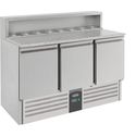 Pizzawerkbank | 3 Deuren | RVS | Combisteel | 7950.0065