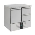 Koelwerkbank | 1 Deur/2 Laden | Compact Line | Statisch met ventilator | Combisteel | 7950.0108
