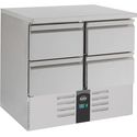 Koelwerkbank | 4 laden | Compact Line | Statisch met ventilator | Combisteel | 7950.0110