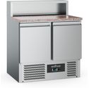 Pizzawerkbank | Graniet | 2-deurs | RVS | Ecofrost | 7950.5090