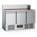 Pizzawerkbank | Graniet | 3-deurs | RVS | Ecofrost | 7950.5095