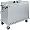 Diamond Bain-marie-wagen 2x GN 1/1, 2 T°c, deksels, kast met draaideur | CTBM/2C-TD