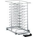 Uittrekbare Lader Met Wielen, Voor 23 Borden (ø 300 Mm) Voor Oven 10x GN1/1 (ruimte 85 Mm) - Diamond AC/A10-2385-X