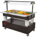 Bain Marie Warm Buffet 4X1/1H150 Wenge Hout | Diamond | BBM/4N-B1