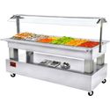 Diamond Buffet - Salad bar, gekoeld, 6x GN 1/1-150 (wit hout) | BSB/6N-A1-R2