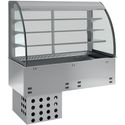 Kuipelement En Open Uitstalvitrine 3 Niveau's (met Gordijn), Gekoeld, Geforceerd, 3x GN1/1 - Diamond DPA/RVA312-R2