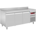 Wand-  Koelwerkbank Geforceerd, 3 Deuren GN 1/1, 405 Liter, Diamond DT178/P9A