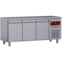 Diamond DT178/P9H Geventileerde koelwerkbank, 3 deuren GN 1/1, 405 Lit.