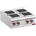 Elektrische Kookplaat 4 Vierkante Platen -Top- - Diamond E7/4PQ7T-N