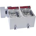Diamond Elektrische Friteuse Tafelmodel 2x 8 Liter + Aftapkraan - F8E/D2