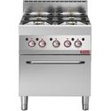 Gasfornuis 4 Branders Met Gasoven - Diamond G65/4BF7-N