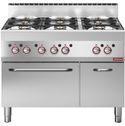 Fornuis Met 6 Gasbranders Op Gasoven En Neutrale Kast - Diamond G65/6BFA11-N