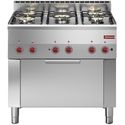 Gasfornuis 5 Branders En Elektrische Convectie-Oven GN 1/1 - Diamond G60/5BFEV9-N
