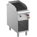 Gaslavasteengrill - 1/2 Module - 2-Zijdig Gietijzeren Rooster - Open Kast - Diamond G9/GPLA4-ZN