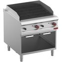 Gaslavasteengrill - Module 1/1 - 2-Zijdige Gietijzeren Rooster - Open Kast - Diamond G9/GPLA8-ZN