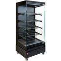Diamond Warmte Vitrine, Zelfbediening, met Glazen Deur, op Wielen - FULL BLACK - HAS08-G5