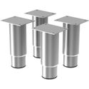 Diamond Set van 4 Verstelbare Roestvaststalen Poten (h.125mm) - K-PR/124