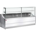 Gekoelde toonbank recht 100cm | Met Reserve-opslag | Wit | Diamond | OL104/A2-R/R2