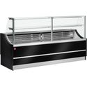 Gekoelde toonbank recht 150cm | Met Reserve-opslag | Full black | Diamond | OL150/B5-R/R2