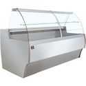 Diamond Gekoelde Vitrinetoonbank Gebogen Ruit Geventileerd met Reserve GRIJS/WIT - MA25/E8-R2V