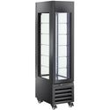 Diamond FULL Vitrine 260 Lt. 5 Glazen Niveaus Geventileerd ZWART - MAX/305-PB