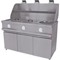 Diamond MECA-FRYER/3B Gasfriteuse HEAVY DUTY, 3 ronde kuipen, mechanisch