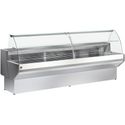 Gekoelde Vitrinetoonbank Met Gebogen Ruiten, Met Reserve - Grijs/wit, Diamond ML25/E8-R2