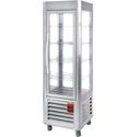 Panoramische Koelvitrine geforceerd | 360L, 5 Roosters | R290, milieuvriendelijk | +2°C / +10°C | RVS | Diamond SNE/GN-A5-R2