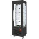 Panoramische Koelvitrine geforceerd | 360L, 5 draaiende plateau's | R290, milieuvriendelijk | +2°C / +10°C | Zwart | Diamond SNE/RN-B7-R2