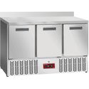 Diamond Koelwerkbank 3 Deuren GN 1/1, met Achterwand - SA36/X3D