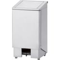 Inox vuilbak | met pedaal | deksel met vijzel | 60 liter | PPX-60 | Diamond