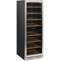 Diamond Wijnkast Vitrine, Geventileerd, Roestvaststalen Deur, 470 Lt., 2 T° - ZWART - WCB/38-T2