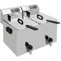 Diverso By Diamond Elektrische Friteuse Tafelmodel 2x 8 Liter + Aftapkraan - WR-EF16-D8