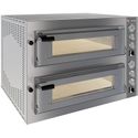 Elektrische Oven 2x 4 Pizza's Diam.330mm - 2 Kamers - Diverso by Diamond WR-FD24-MD