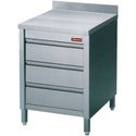 Diamond Werktafelkasten met 3 Laden GN 1/1 - TACS67/B-D