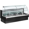 Gekoelde Vitrinetoonbank - Statisch - Ladensysteem - Zonder Reserve - ZWART - Diamond VE29/B5-R2P