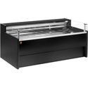 Diamond Gekoelde toonbank met glas Self-service, Geforceerd, , met reserve - ZWART | VZ20/B5-VR2/SS