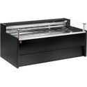 Diamond Gekoelde toonbank met glas Self-service, Geforceerd, , met reserve - ZWART | VZ25/B5-VR2/SS