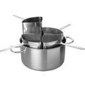 Pujadas Pasta-Kookpan Ø35cm, met 4x kookmand, 20 liter, RVS, 720120