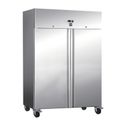 Gastro-Inox RVS 1200 liter koelkast statisch gekoeld met ventilator | 201.004