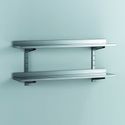 Gastro-Inox Dubbele Wandplank van RVS, 1400(l)x400(d)mm - 303.214