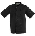 Whites Vegas Koksbuis Korte Mouw Zwart - Whites Chefs Clothing A439-3XL