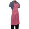 Whites waterdicht schort rood-wit gestreept | A581