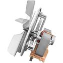 AW270 Buffalo ventilatormotor & waaier tegen de klok in
