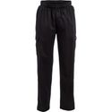 Chef Works unisex slim fit cargo broek zwart M | B222-M