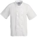 Whites Boston unisex koksbuis korte mouw wit XXL | B250-XXL