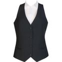 Damesgilet 4 knopen zwart M |  BB173-M