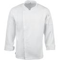 Chef Works Urban Hartford unisex koksbuis met rits lange mouw wit M | BB264-M