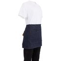 Whites Southside Sloof Blauw Denim 43x70cm, Whites Chefs Clothing BB465