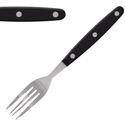 Olympia steakvork zwart heft per 12 stuks | C135